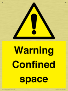 Warning Confined space